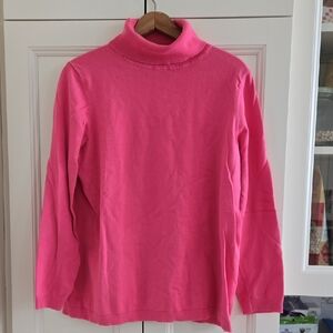 Women's Pink Turtleneck Sweater
